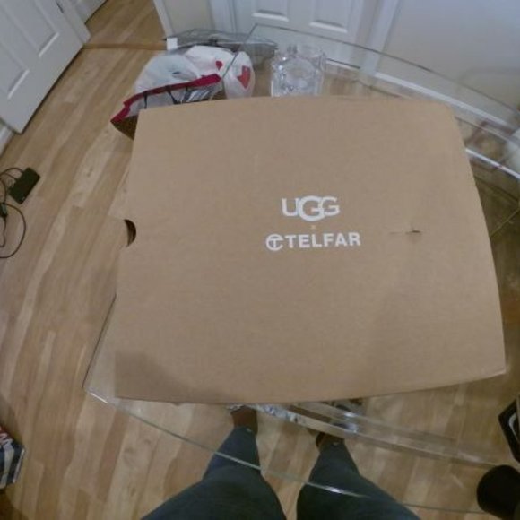 UGG X TELFAR LOGO TALL BLACK ALL GENDER BOOTS MEN US 8  Black UGG x Telfar Boots